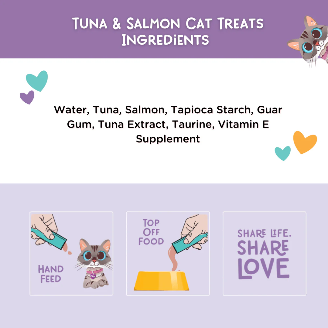 Pack of 24 Tubes Tuna and Salmon Mousse Treats recipes - Image 2
